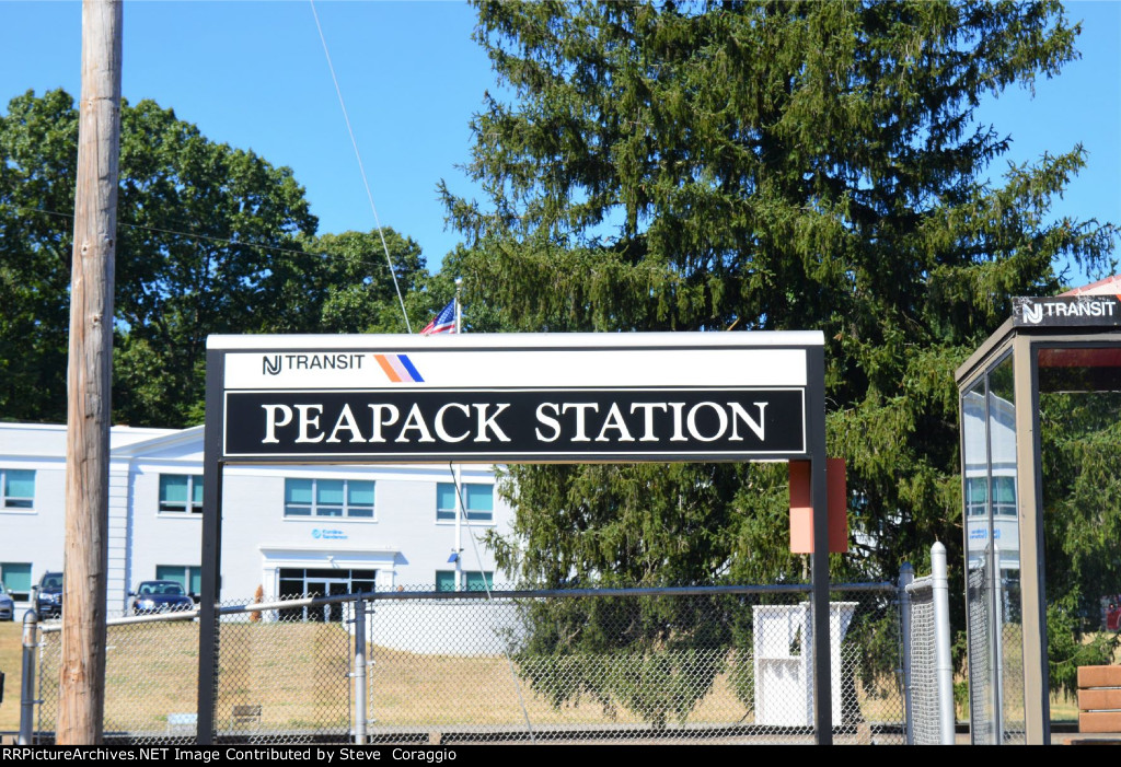 Peapack Station Sign